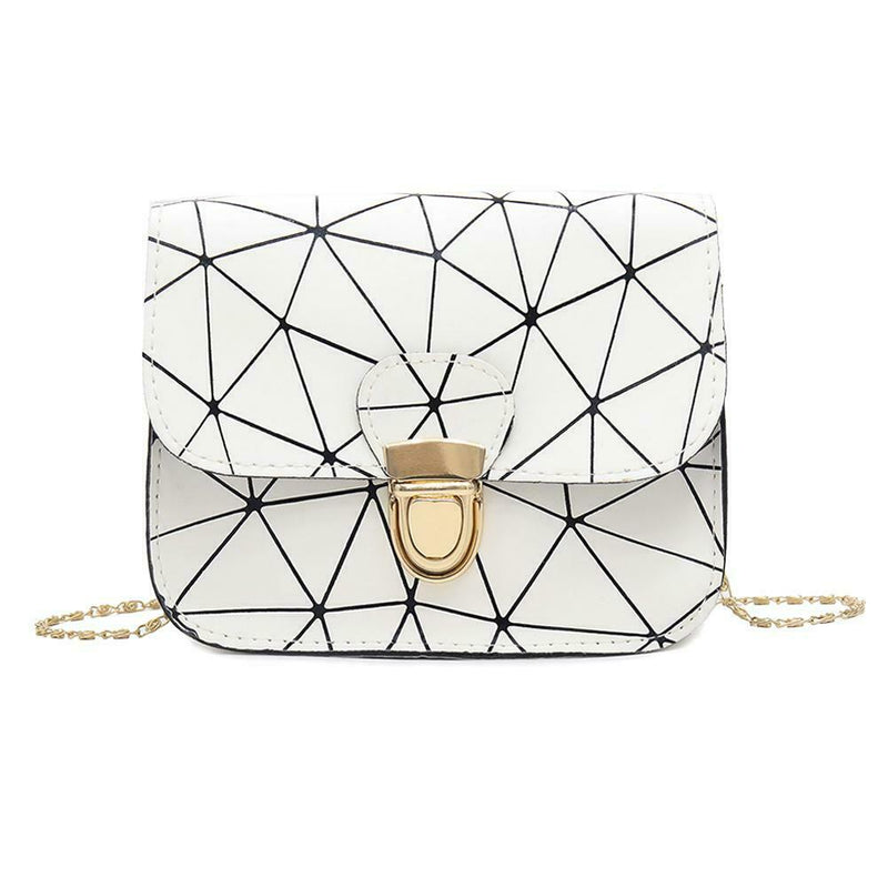 Geometric Irregular Print Shoulder Handbags Women PU Leather Crossbody Bags