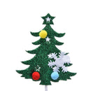 5pc Merry Christmas Cake Topper Cupcake Insert Card Mini Xmas Tree BirthdayB Hn