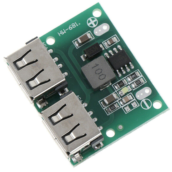 9V 12V 24V to 5V 3A Dual USB DC-DC Charger Power Supply Step Down Mod OZ