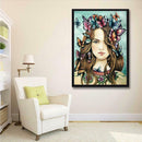 5D DIY Full Drill Diamond Painting Butterfly Girl Cross Stitch Embroidery