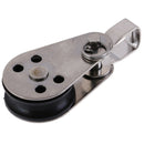 1Pc Stainless Steel 316 Pulley Block Rope Runner Kayak Boat  Anchor Trolle3C
