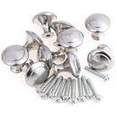 10pcs Round Cabinet Stainless Steel Drawer Knobs Cupboard Pull Handles  Z