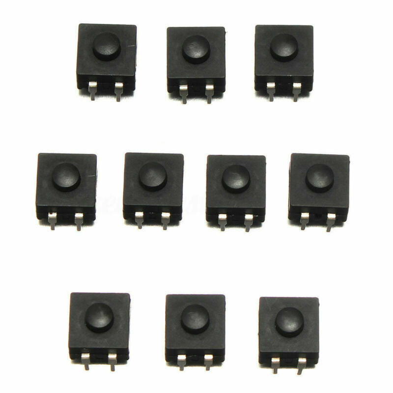 10PCS DIP PCB Mini Latching Tactile Tact Push Button Switch 12x12x9mm