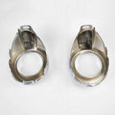 2Pc For 12-14 Ford Focus 3 Mk3 Chrome Front Fog Light Cover Trim Bezel Ring