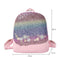 Glitter Shining Sequins Backpack Women Floral Travel School Bags (Pink)