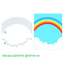 2pcs Rainbow Metal Cutting Dies Stencils for DIY Scrapbooking Photo Album