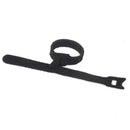 50pcs Black Cable Tie Nylon Straps Wire Cable Hook & Loop Fasteners Organiser