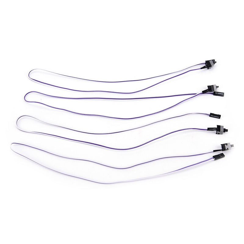 4Pcs MYLB-Repair parts PC power momentary push button switch connector cable Gw