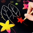 Scratch Pictures-Sheets-Colorful DIY Art Paper for Kids to Craft (10Pcs) K5C4
