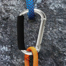 14 cm large D shape aluminum alloy carabiner soft handle shopping hook