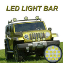42W Round LED Work Light Fog Driving Lamp Offroad Spot Bar SUV Boat Truc HBS