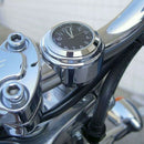 Motorcycle Bike Chrome Waterproof Black Dial Handlebar Clock Glow Watch 20 QYY