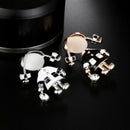 Small Cute Girl Brooches For Women Opal And Rhinestone Brooch Pin Dress Coa