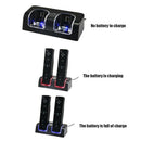 Dual Charging Dock Station 2x2800mAh Battery Pack for Wii Gamepad (Black)