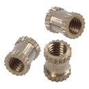 Injection Molding 3mm x 5mm x 4mm Fittings Knurl Thread Inserts 50 Pcs