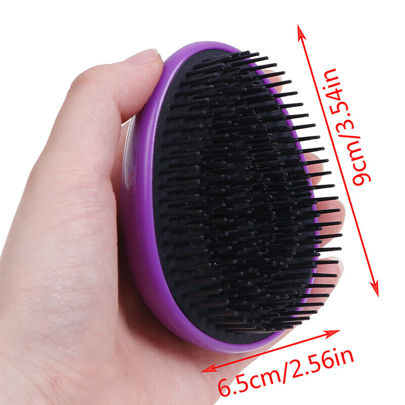 Egg Design Magic Hair Brush Round Portable Plastic Comb Scalp Massage CombSEAU