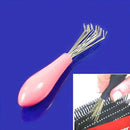 Comb Hair Brush Cleaner Cleaning Remover Embedded Tool Plastic Random Color A