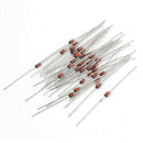 55Pcs Axial Leads 1N4733 5.1V 1W Glass Seal Silicon Zener Diodes B6Z6