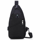 Antitheft Usb Recharging Chest Pack Bag Men Waterproof Crossbody Bag for Wo M5X8