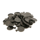 100pcs 25mm Round Base Setting Tray Pendant, Necklace Charms, Cabochon Comeo