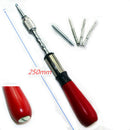 260MM Spiral Screw Driver Hand Pressing Ratchet Screwdriver with Slotted an