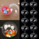 12pcs bonbonniere Ball Transparent Plastic Candy Box for Anniversary Weddin D4M7