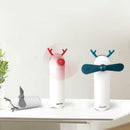 Cartoon Deer USB Rechargeable Handheld Small Fan Mini Portable Fan (1pc)