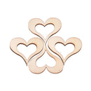 Special Wooden Mini Hollow Love Heart Wood Cutout Wedding Craft Embellishment