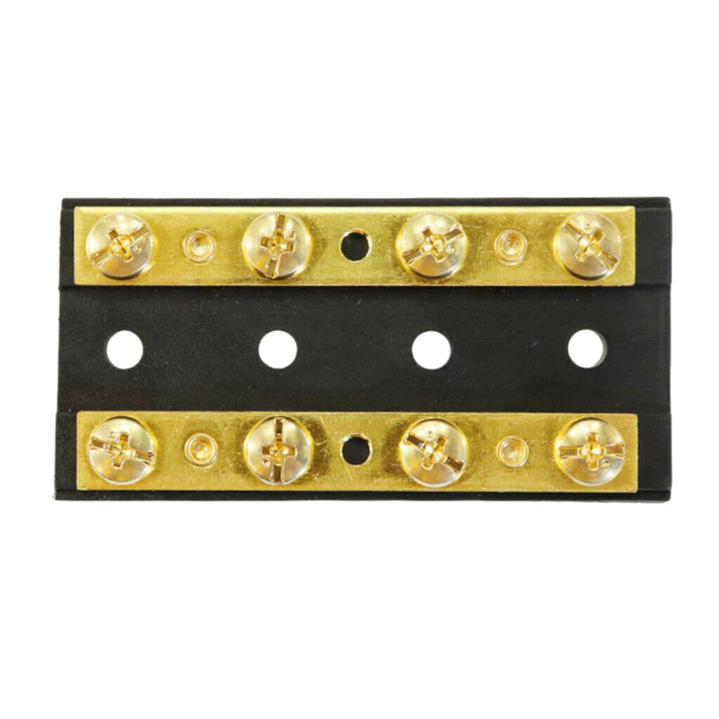 5 Pieces Marine Boat 4 Gang Duel Buss Bar Block 8 Terminal 32V60A Brass