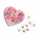 36pcs Ring Girl Kid Adjustable Plastic Cartoon Rings Jewelry Gift Party