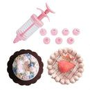 Fondant Pastry Nozzle Kit Icing Piping Gun Cupcake Cake Decorating Syringe