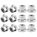 6Pair Steel M10 Bike Axle Nuts Screw Nut Road Hardware Accessories Replacements