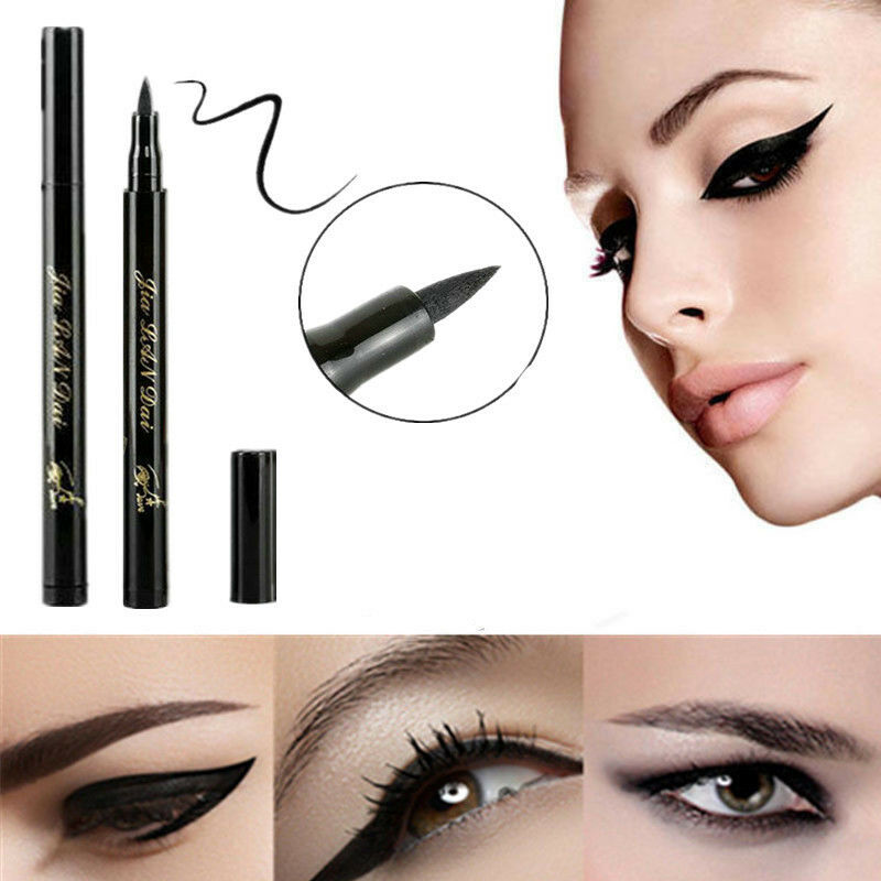 Black Liquid Eyeliner Waterproof Eye Liner Pen Pencil Makeup Beauty Cosmetics