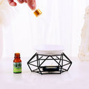 Geometry Small Tealight Candle Holders Tabletop Aritist Craft Black Metal W