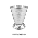 75ml Stainless Steel Measure Cup Cocktail Tool Bar Mixed Drink Jigger Spoon