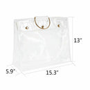 1X(Transparent Dust Bag Clear Purse Organizer Dustproof Handbag Holder With
