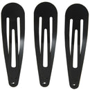 10 Pcs DIY Hairdressing Black Metal Hair Clips Hairclip 67mm x 19mm X6J5