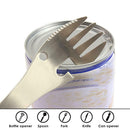 5in1 Multifunctional camping equipment Cookware Spoon Fork Bottle Opener