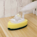 Kitchen Cleaning Brush Scrubber Washing Dish Bowl With Refill Liquid Soap R U7B9