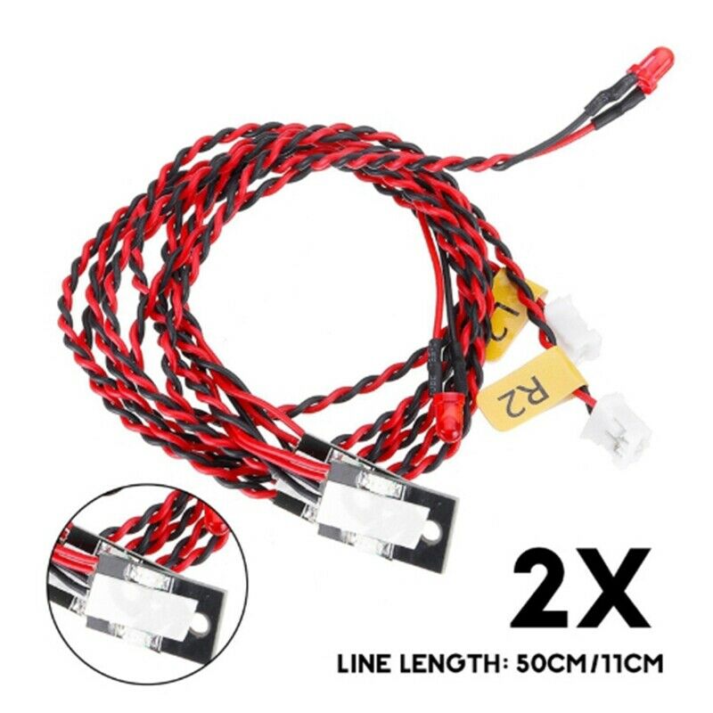 1/10 RC Car Front and Rear Led Light System Set for TRX4 Crawler Car for Fo