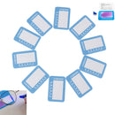 10Pcs/set Anti Blue Light Purple Test Card For Glasses Reusable Polarized Test3C
