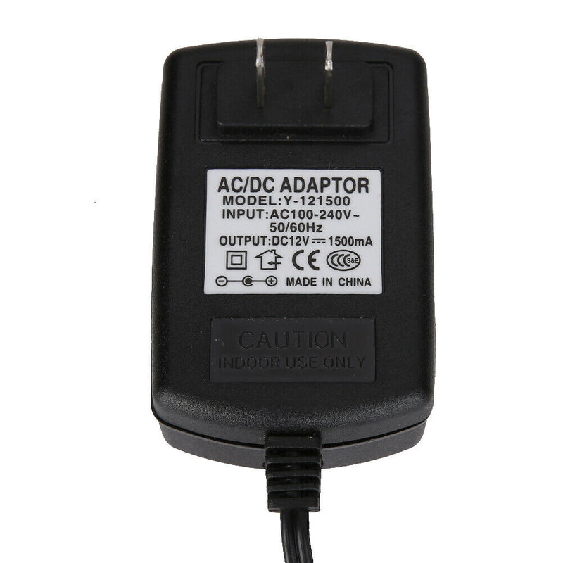 AC to DC 4.0mmx1.7mm 12V 1.5A Switching Power Supply Adapter (US)