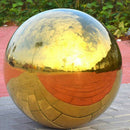 Set of 2 Stainless Steel Hollow Gazing Ball, 120mm & 138mm
