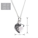 Heart  Urn Necklace for Ashes Urn Jewelry Memorial Pendant Keepsake GiftJ Gw