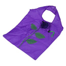Foldable Purple Rose Shaped Recycling Bag for Shopping I2H6