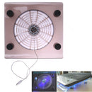 New USB Cooling Big Fan LED Light Cooler Pad For Laptop PC Notebook