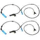 4Pcs Front+Rear Car Wheel Speed Sensor for BMW E46 316 318 320 330 Z4 E85 E