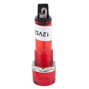 10 Pcs DC 12V Recessed Red Pilot Light Signal Indicator Lamp