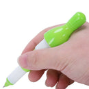 Mini Green Retractable ballpoint pen Blue Refill Writing Cute Tiny V3K2