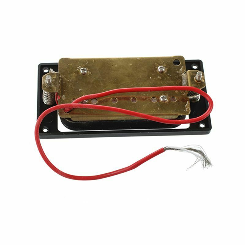 2PCs(1 set)Black Humbucker Double Coil Electric Guitar Pickups + Frame Scre